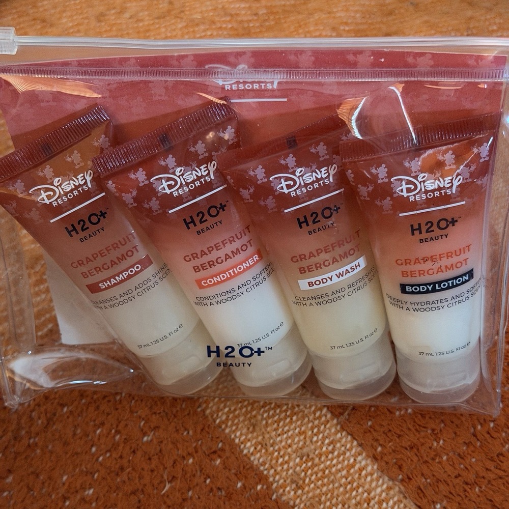 New Discontinued Disney Resorts H2O+ Grapefruit Bergamot Travel Set Shower Bath